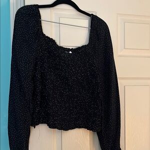 GAP Black and White Women's Blouse